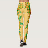 Geel met karameliseerde geel leggings (Achterkant)