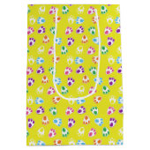 GEEL MET KORTE GEKLEURDE EENVOUDIGE BUNNINGBETALIN MEDIUM CADEAUZAKJE (Achterkant)