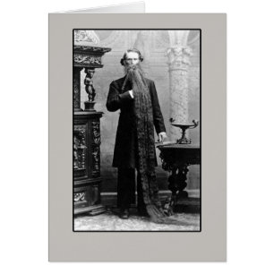 Geel met lange baard