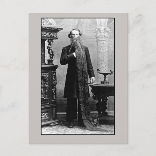 Geel met lange baard briefkaart (Voorkant)