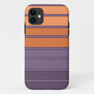 Geel met lila gestreepte patroon Case-Mate iPhone case