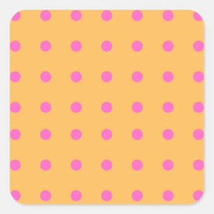 Geel met Roze Stippen_Leuke Stickers