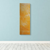 Geel met witte Abstracte canvas afdrukken (Insitu (Houten vloer))