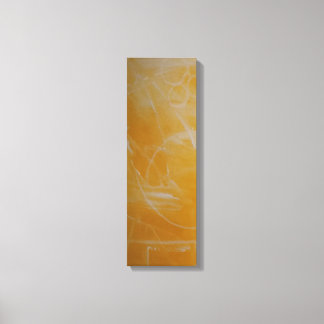Geel met witte Abstracte canvas afdrukken