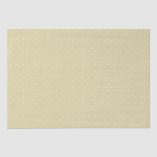 Geel Met Witte Stippen Tissuepapier (Voorkant)