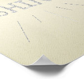 Geel met zilverglitter Poster (Hoek)