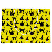 GEEL MET ZWARTE HALLOWEEN VAN DE SCHULLEN KASTELT GROOT CADEAUZAKJE (Voorkant)