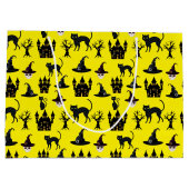 GEEL MET ZWARTE HALLOWEEN VAN DE SCHULLEN KASTELT GROOT CADEAUZAKJE (Achterkant)