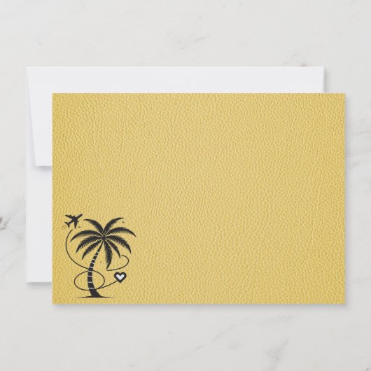 Geel Mexicaans paspoort Bedankkaart (Achterkant)