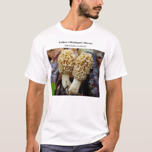 Geel (Michigan) Morels T-shirt (Voorkant)