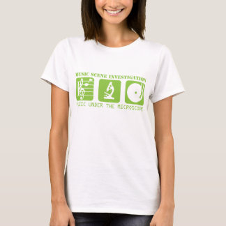 Geel microscooppictogram Meisjes T-shirt