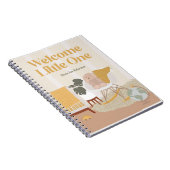 Geel Mid-Century Modern Nursery Notitieboek (Rechterzijde)