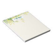 Geel Mimosa Floral Waterverf schilderij Notitieblok (Schuin)