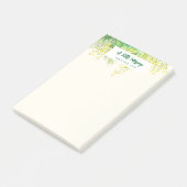 Geel Mimosa Floral Waterverf schilderij Post-it® Notes (Schuin)