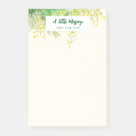 Geel Mimosa Floral Waterverf schilderij Post-it® Notes