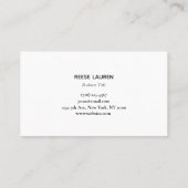 Geel Minimalistisch Modern Custom Logo Visitekaartje (Achterkant)