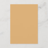 Geel Minimalistisch Modern Trouwen Informatiekaartje (Achterkant)
