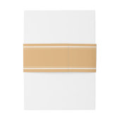 Geel Minimalistisch Modern Trouwen Uitnodigingen Wikkel (Achterkant Voorbeeld)