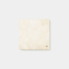 Geel minimalistisch vrouwelijk monogram 3M Post-it® Notes