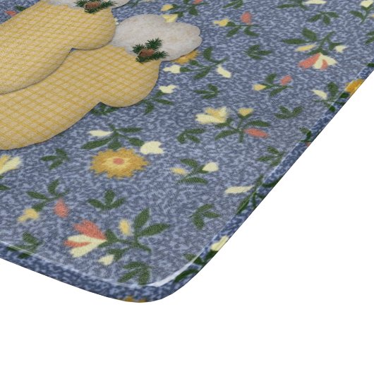 Geel Mittens Glass Cutting Board Snijplank (Hoek)