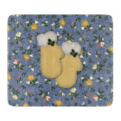 Geel Mittens Glass Cutting Board Snijplank (Voorkant)