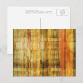 Geel modern Abstract Briefkaart (Voorkant / Achterkant)