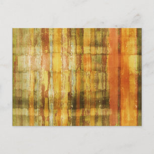 Geel modern Abstract Briefkaart