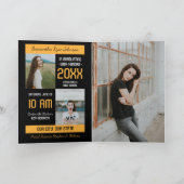 Geel modern blok 5-foto-Afstuderen (Binnen)