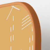 Geel Modern Boho Geometrisch Aangepast Monogram Pickleball Paddle (Links Detail)