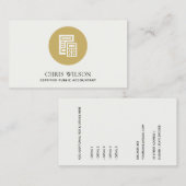 GEEL MODERN CALCULATOR ICON ACCOUNTING TAX VISITEKAARTJE (Voorkant / Achterkant)