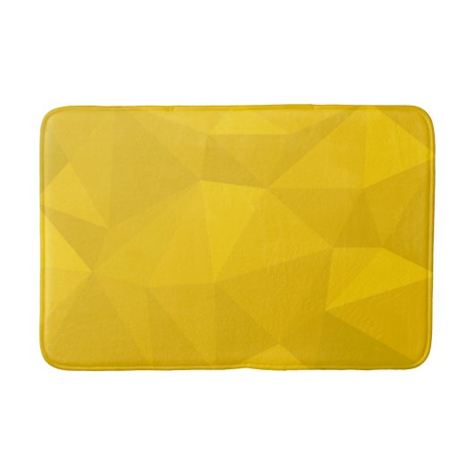 Geel, modern, cool, trendy, stedelijke geometrisch badmat (Voorkant)
