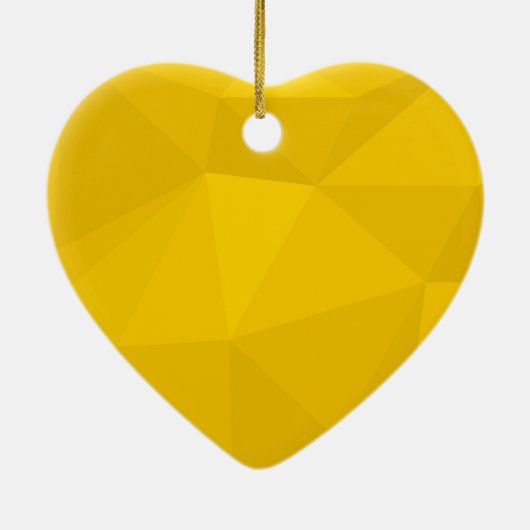 Geel, modern, cool, trendy, stedelijke geometrisch keramisch ornament (Achterkant)