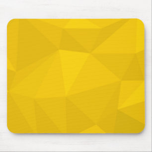 Geel, modern, cool, trendy, stedelijke geometrisch muismat