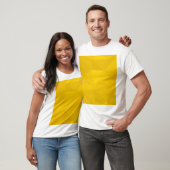 Geel, modern, cool, trendy, stedelijke geometrisch t-shirt (Unisex)