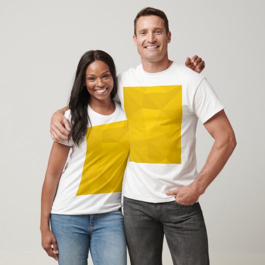 Geel, modern, cool, trendy, stedelijke geometrisch t-shirt (Unisex)