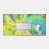 Geel modern esthetisch patroon bureaumat (Keyboard & Muis)