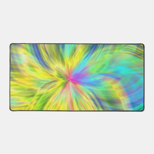 Geel modern esthetisch patroon bureaumat (Voorkant)