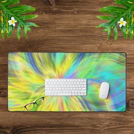 Geel modern esthetisch patroon bureaumat