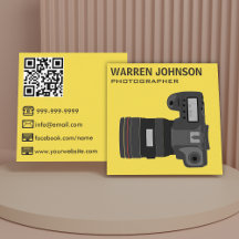 Geel Modern Fotograaf QR-code