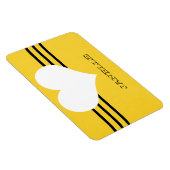 Geel modern Heart Flexi Magnet Magneet (Rechterzijde)