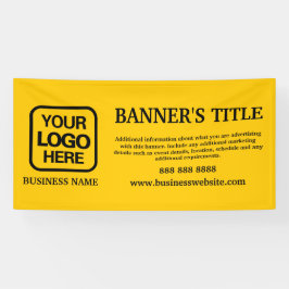 Geel Modern Logo Black Business Banner