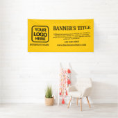 Geel Modern Logo Black Business Banner (Insitu)