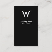 Geel modern Monogram Visitekaartje (Achterkant)