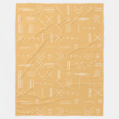 Geel Modern Prachtig geometrisch patroon Fleece Deken (Voorkant)