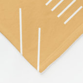 Geel Modern Prachtig geometrisch patroon Fleece Deken (Hoek)