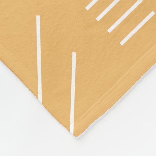 Geel Modern Prachtig geometrisch patroon Fleece Deken (Hoek)