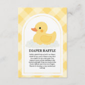 Geel Modern Rubber Ducky Baby shower Informatiekaartje (Voorkant)