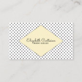 Geel modern Visitekaartje Contactkaartje (Voorkant)