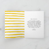 Geel | Moderne Afstuderen van de Foto van het Manu Bedankkaart (Binnen)