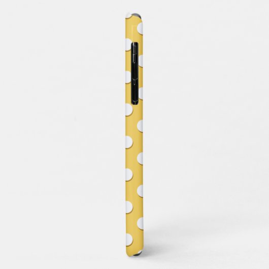 Geel monogram geelpoka Dot Pattern Gray Case-Mate iPhone Case (Achterkant/links)